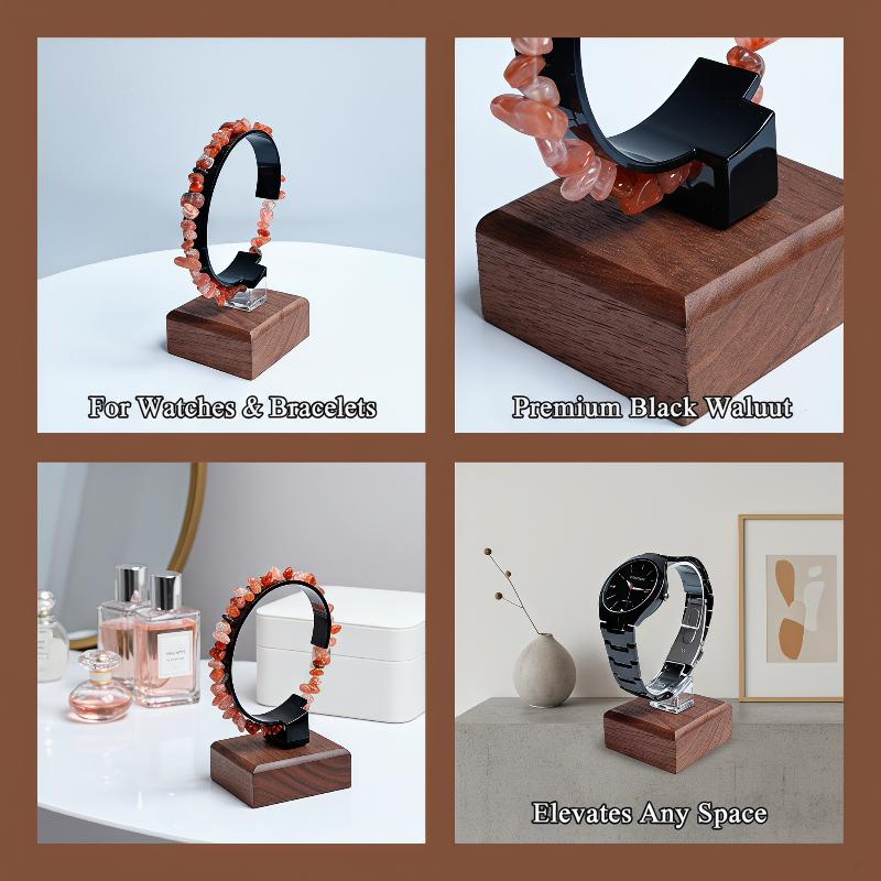 Houten C-vormige horlogehouder - Jewelry And Watches Inc recensie en prijs