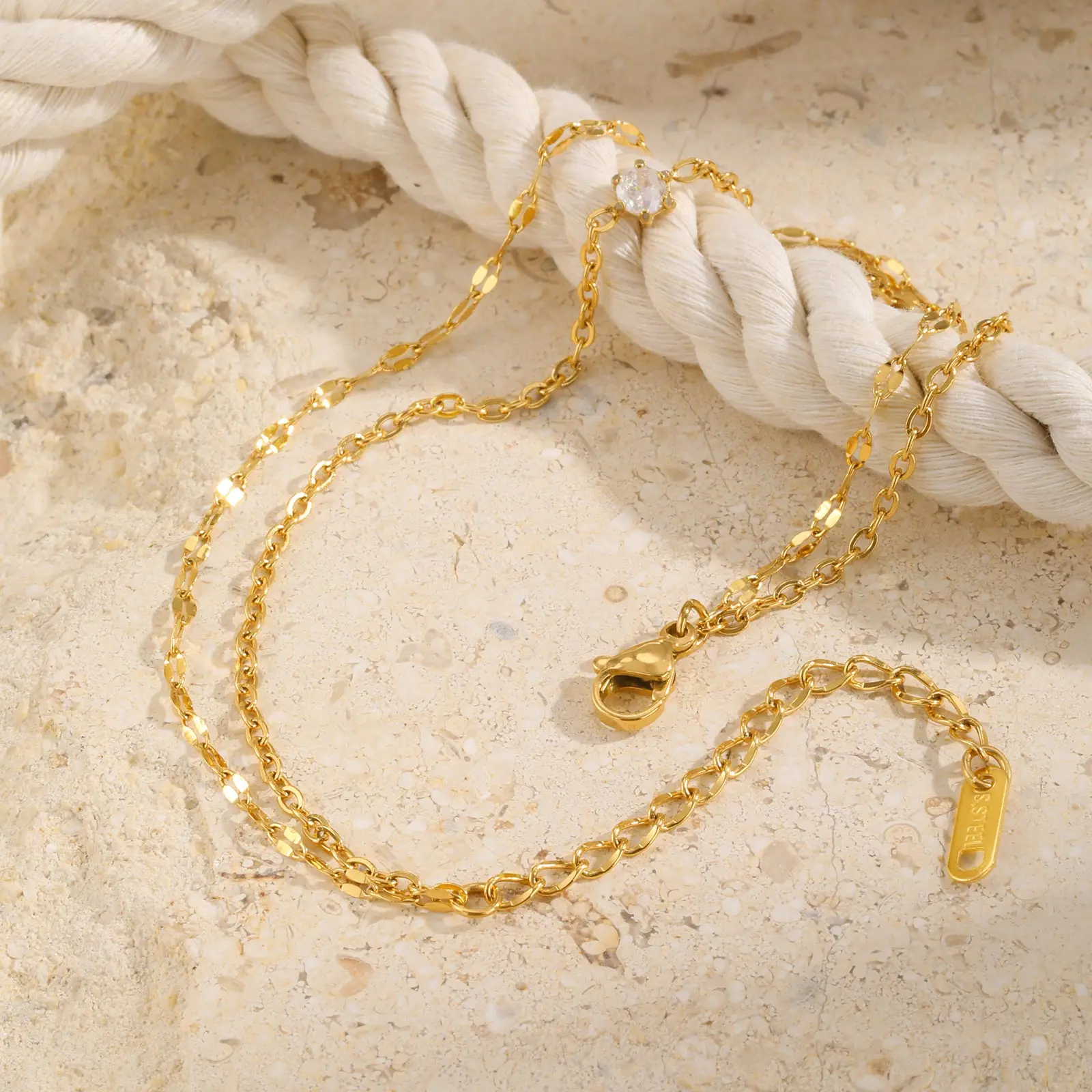 Waterdichte, gelaagde enkelban - Jc Jewelry & Watches Photos recensie en prijs