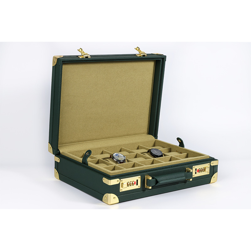 OEM ODM Luxe 15-vakjes groene  - Watch Display Box recensie en prijs