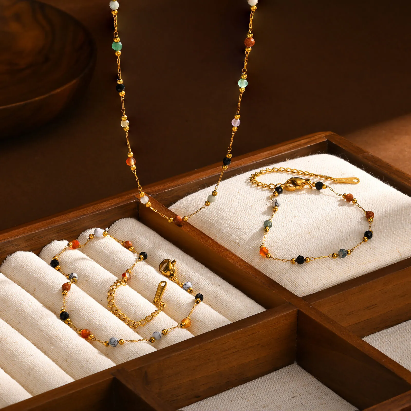 Natuursteen kralenketting enke - Jc Jewelry & Watches Photos recensie en prijs