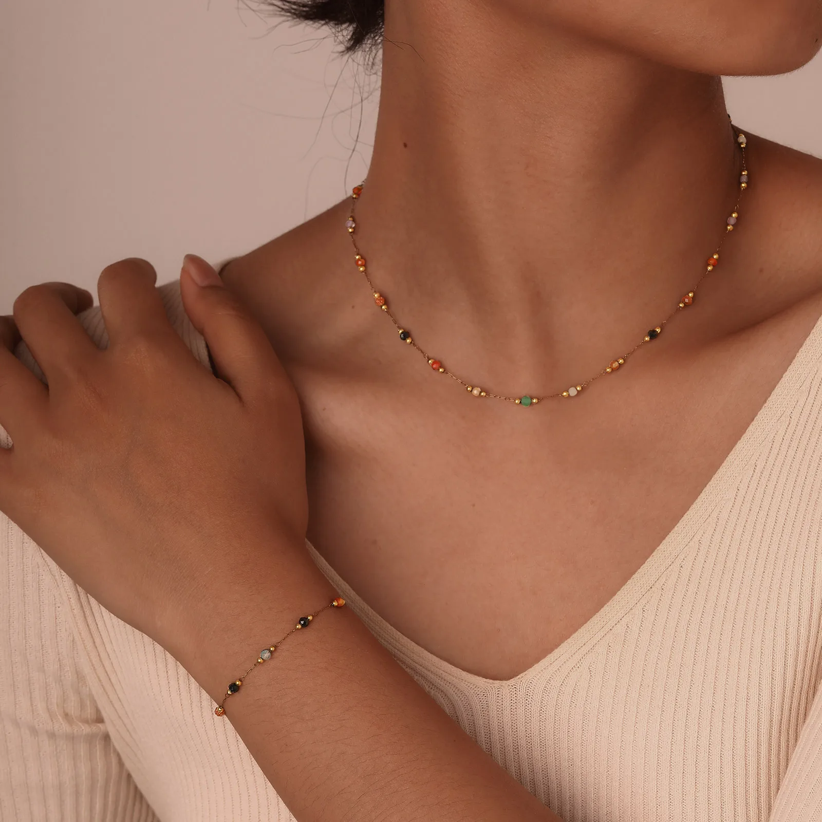 Natuursteen kralenketting enke - Jc Jewelry & Watches Photos recensie en prijs